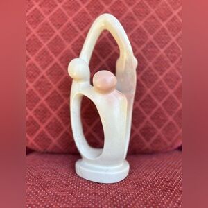 Unique Abstract Soapstone Sculpture “Twins”